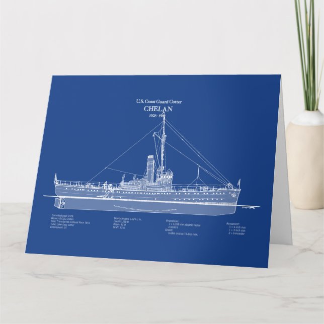 USCGC Chelan - ABD Dankeskarte (Vorderseite)