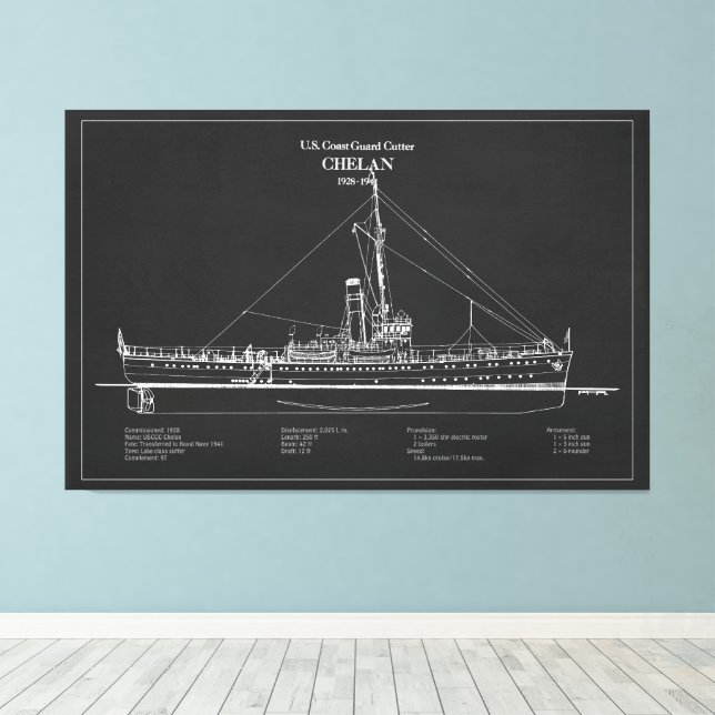 USCGC Chelan - ABD Leinwanddruck (Insitu (Holzboden))