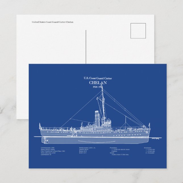 USCGC Chelan - ABD Postkarte (Vorne/Hinten)
