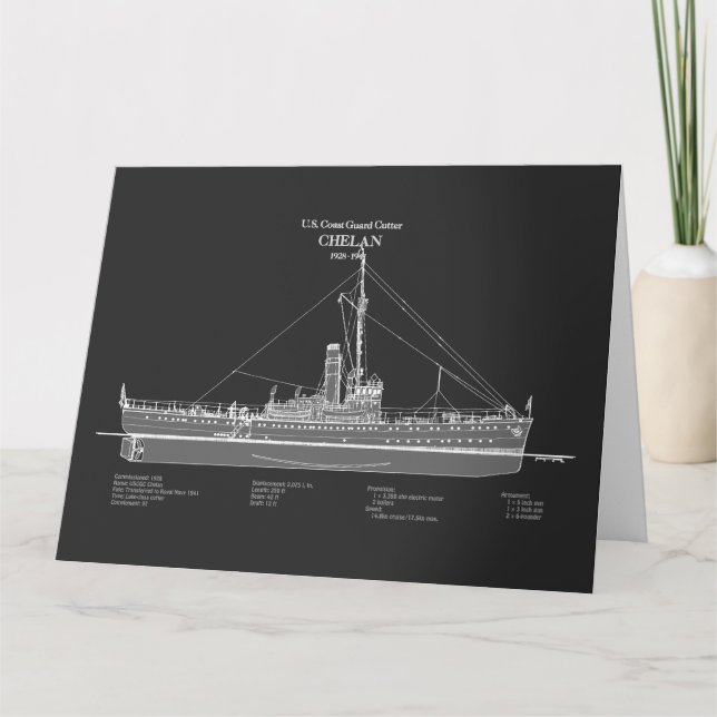 USCGC Chelan - Deutschland Dankeskarte (Vorderseite)