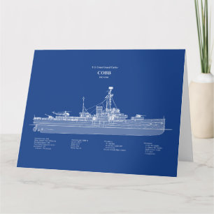 USCGC Cobb wpg-181 - ABD Dankeskarte