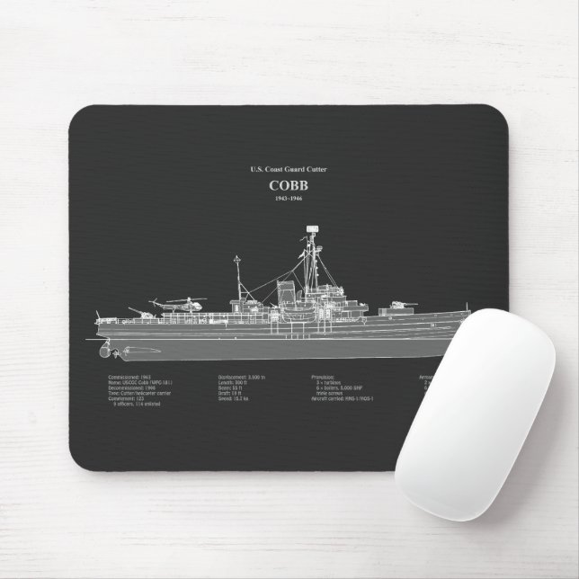 USCGC Cobb wpg-181 - PD Mousepad (Mit Mouse)