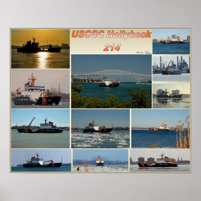 USCGC Cutter Hollyhock WLB-214 Poster (Vorne)