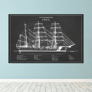 USCGC Eagle wix-327 - PD Leinwanddruck