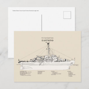 USCGC Eastwind Waggb-279 - SBD Postkarte