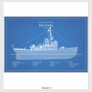 USCGC Escanaba wpc-77 - ABD Aufkleber