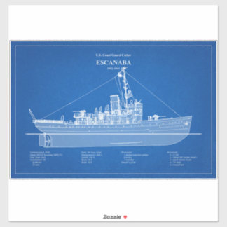 USCGC Escanaba wpc-77 - ABD Aufkleber