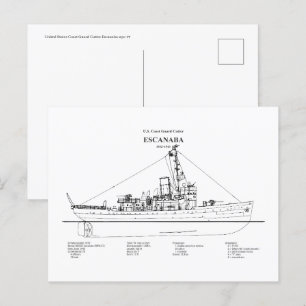 USCGC Escanaba wpc-77 - BD Postkarte