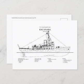 USCGC Escanaba wpc-77 - BD Postkarte