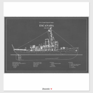 USCGC Escanaba wpc-77 - PD Aufkleber