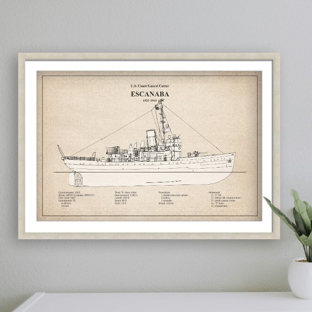 USCGC Escanaba wpc-77 - SBD Fotodruck (Von Creator hochgeladen)