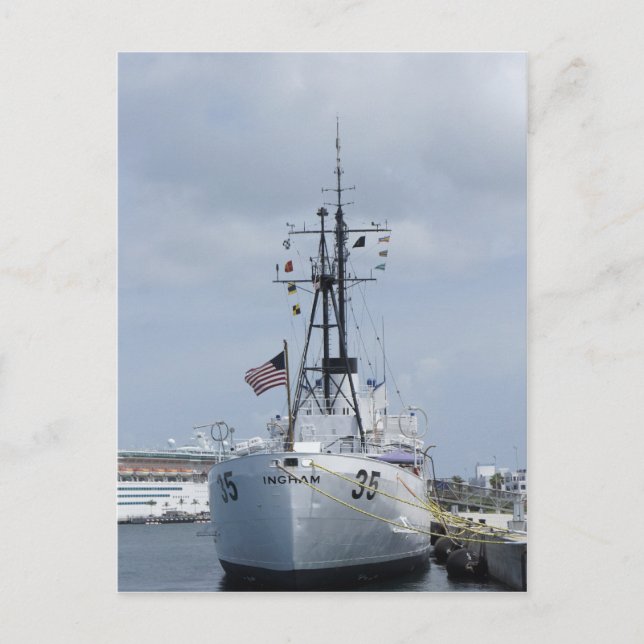 USCGC Ingham Postkarte (Vorderseite)