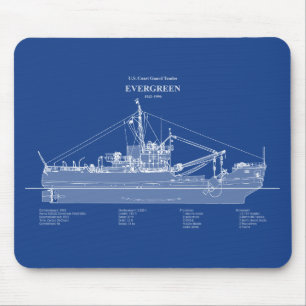 USCGT Evergreen wlb-295 - ABD Mousepad