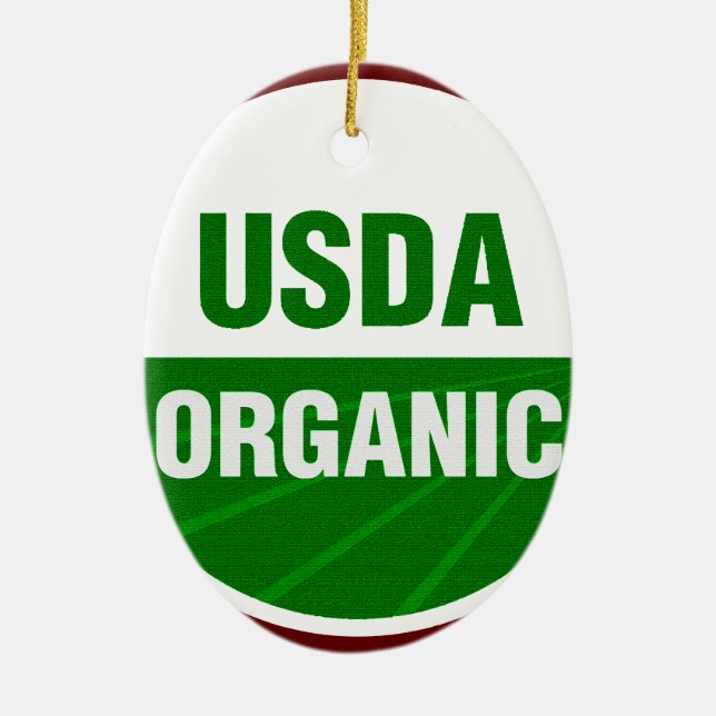 USDA Bio Zertifikat Keramikornament (Vorne)