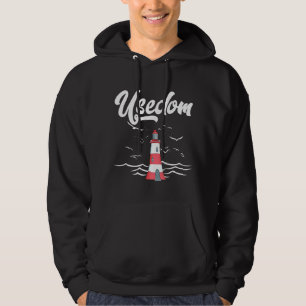 Usedom Lighthouse Seagull Baltic Sea Holiday Hoodie