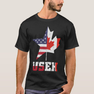 USEH America Canada Flag American Canadian T-Shirt