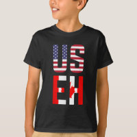 USEH America Canada Flag Funny American Canadian