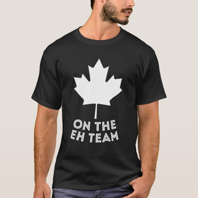 USEH Funny Canadian Eh American Canadian Flag Canc T-Shirt (Vorderseite)