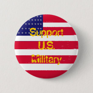 usflag, SupportU.S.Military Button