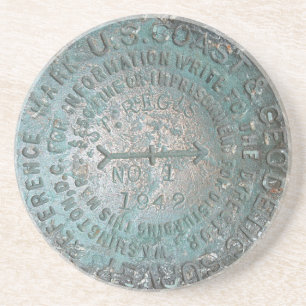 USGS Benchmark, St. Regis Mountain Geodetic Survey Getränkeuntersetzer