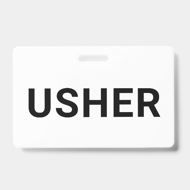 Usher Black Ausweis (Vorderseite)