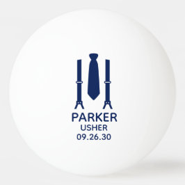 Usher Blue Krawatte Tischtennisball