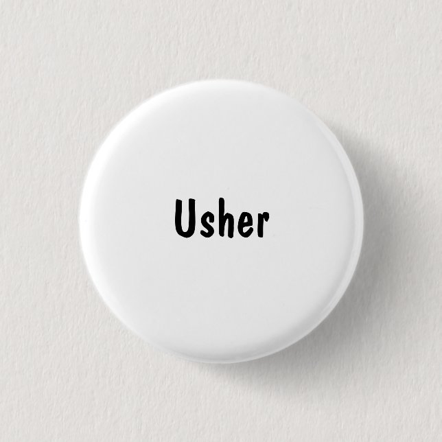 Usher Button (Vorderseite)