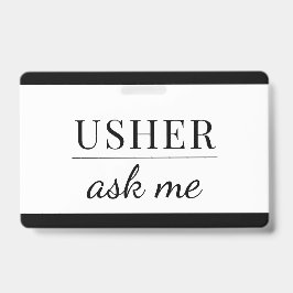 Usher Frag Me Abzeichen Ausweis