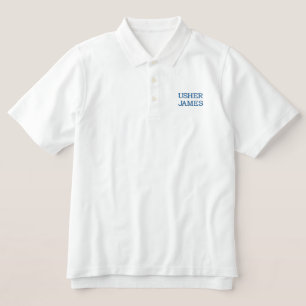 Usher Individuelle Name besticktes Polo-Shirt