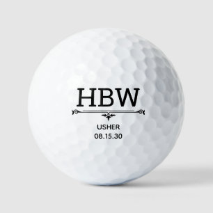 Usher Initials Golfball