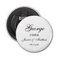 Usher Script Customized Bottle Opener