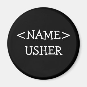 Ushernamensknopf Magnet