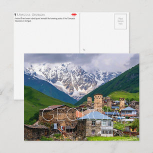 Ushguli, Georgien Reise-Postkarte Postkarte