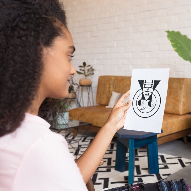 Ushi Ox Post-it - Geometrisches Zodiac Post-it Klebezettel (Von Creator hochgeladen)