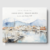 Ushuaia, Argentinien Aquarell-Landschaft Hochzeit