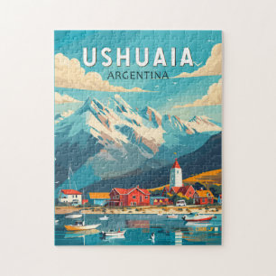 Ushuaia Argentinien Reise Kunst Vintage