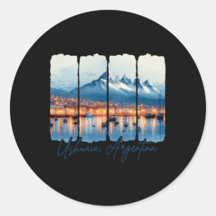 Ushuaia Argentinien Reise Treffen Sie mich in Ushu Runder Aufkleber