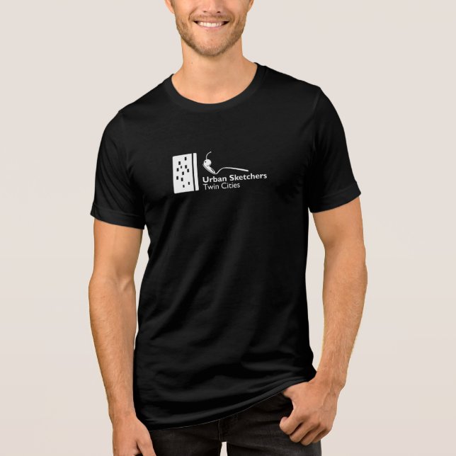 USK Twin Cities White Logo Premium Tri-Blend Shirt (Vorderseite)