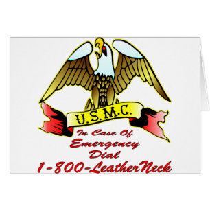 USMC bei Notrufnummer 1-800-LeatherNeck