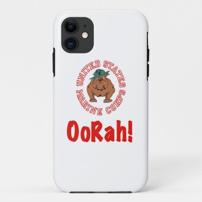 USMC Chesty - OoRah! Case-Mate iPhone Hülle (Rückseite)