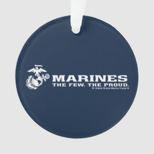 USMC Das Wenige Das stolze Logo - Weiß Ornament