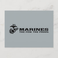 USMC "Die wenigen, die stolz" gestapelte schwarze