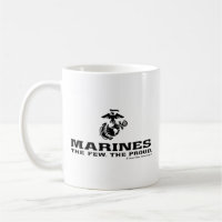 USMC "Die wenigen, die stolz" gestapelte schwarze