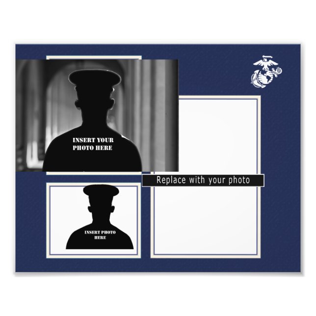 USMC EGA FotoCollage Print Fotodruck (Vorne)