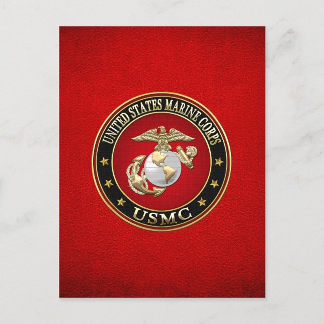 USMC EGA [Special Edition] [3D] Postkarte (Vorderseite)