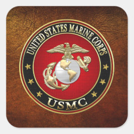 USMC EGA [Special Edition] [3D] Quadratischer Aufkleber