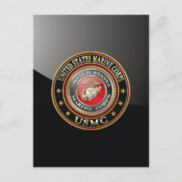USMC-Emblem [Special Edition] [3D] Postkarte