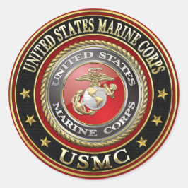 USMC-Emblem [Special Edition] [3D] Runder Aufkleber