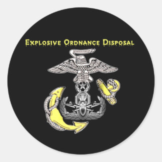 USMC EOD RUNDER AUFKLEBER