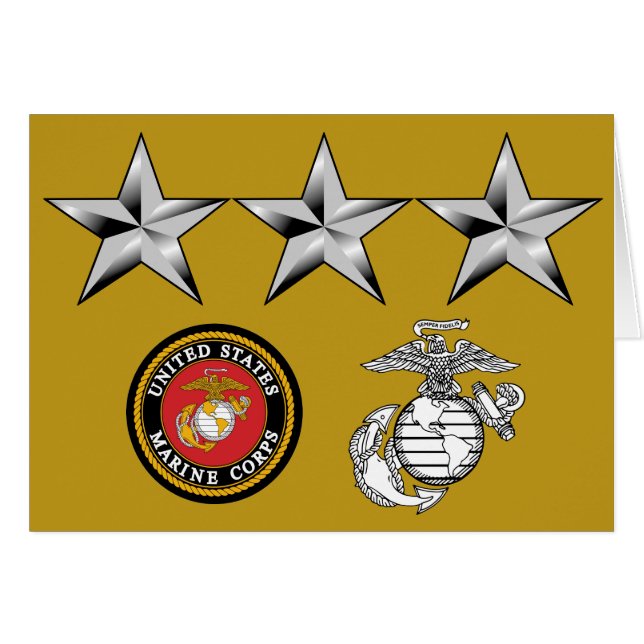 USMC Generalleutnant 0-9 (Vorderseite (Horizontal))